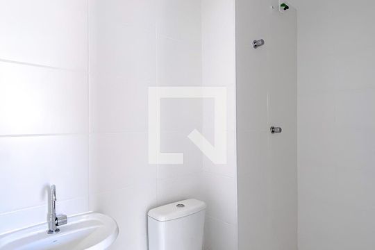 Banheiro da Suíte de apartamento à venda com 1 quarto, 26m² em Vila Claudia, São Paulo