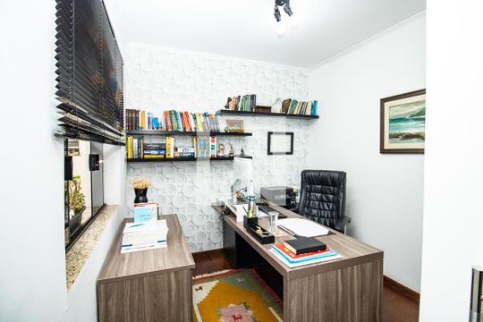 Escritório - panorâmica de casa à venda com 4 quartos, 345m² em Indianópolis, São Paulo