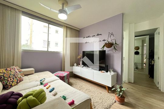 Sala de apartamento à venda com 2 quartos, 50m² em Vila Campestre, São Paulo