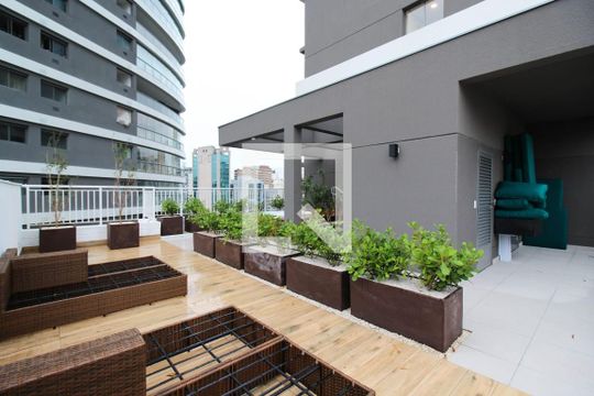 Área comum do prédio de kitnet/studio à venda com 1 quarto, 27m² em Vila Nova Conceição, São Paulo