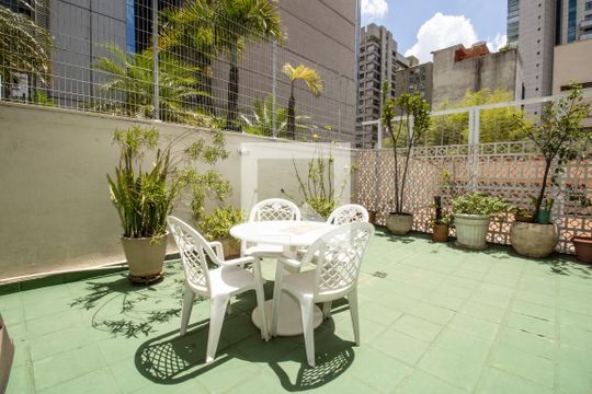 Área comum - Pátio de apartamento à venda com 4 quartos, 123m² em Itaim Bibi, São Paulo