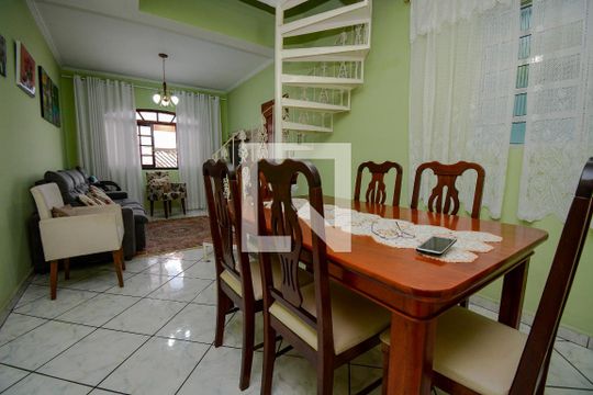 Sala de Jantar de casa à venda com 3 quartos, 165m² em Conjunto Residencial Pombeva, São Bernardo do Campo