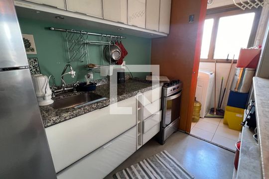 Cozinha - Armários de apartamento para alugar com 1 quarto, 54m² em Sumaré, São Paulo