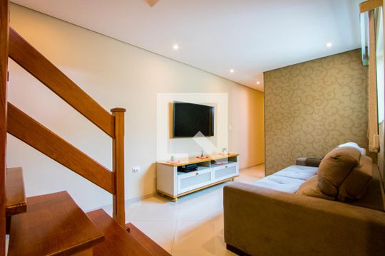 Sala de apartamento para alugar com 2 quartos, 116m² em Vila Valparaiso, Santo André