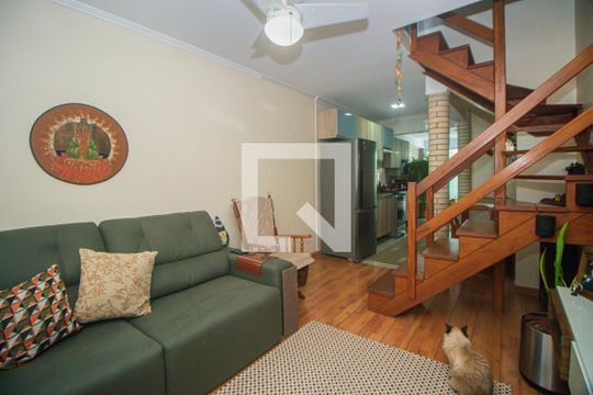 Sala de casa de condomínio à venda com 2 quartos, 98m² em Morro Santana, Porto Alegre