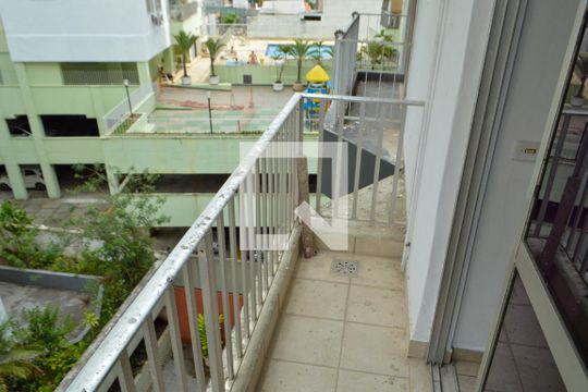 Varanda da Suíte de apartamento à venda com 3 quartos, 102m² em Pechincha, Rio de Janeiro