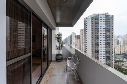 Varanda da Sala de apartamento à venda com 3 quartos, 380m² em Indianópolis, São Paulo
