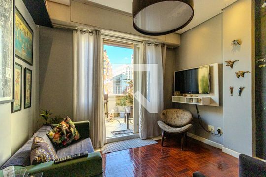Sala de apartamento à venda com 1 quarto, 63m² em República, São Paulo