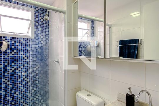 Banheiro da Suíte de apartamento à venda com 2 quartos, 55m² em Mooca, São Paulo