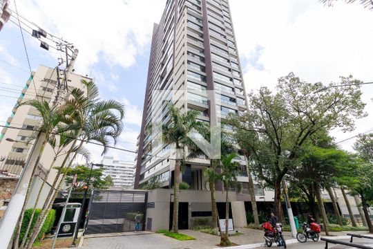 Fachada de apartamento à venda com 1 quarto, 42m² em Campo Belo, São Paulo