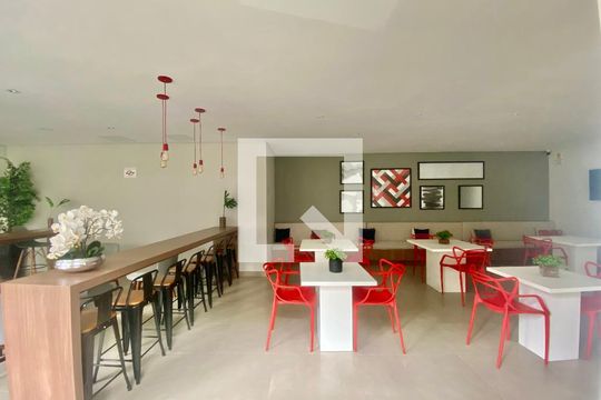 Área comum - Salão de festas de apartamento para alugar com 1 quarto, 23m² em Quarta Parada, São Paulo