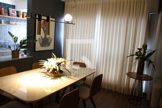 Sala de apartamento para alugar com 1 quarto, 64m² em Setor Pedro Ludovico, Goiânia