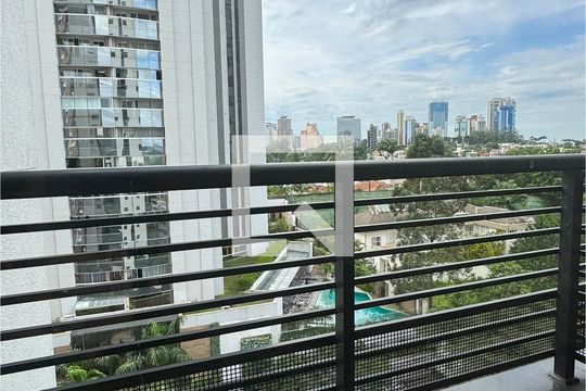sacada da Suíte 2 de apartamento para alugar com 2 quartos, 116m² em Empresarial 18 do Forte, Barueri