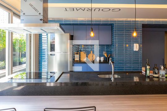 Área comum - Espaço Gourmet de kitnet/studio à venda com 1 quarto, 24m² em Perdizes, São Paulo