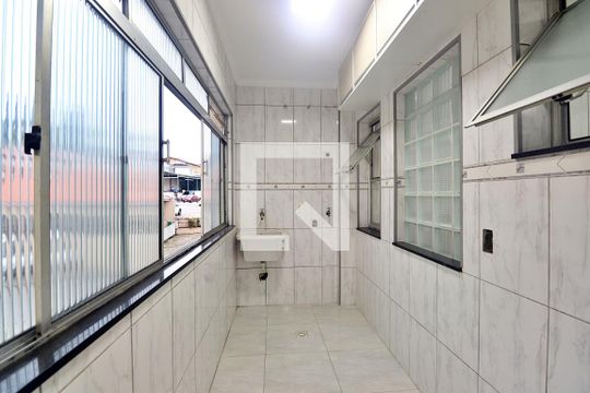 Área de Serviço de apartamento à venda com 3 quartos, 64m² em Jardim Utinga, Santo André