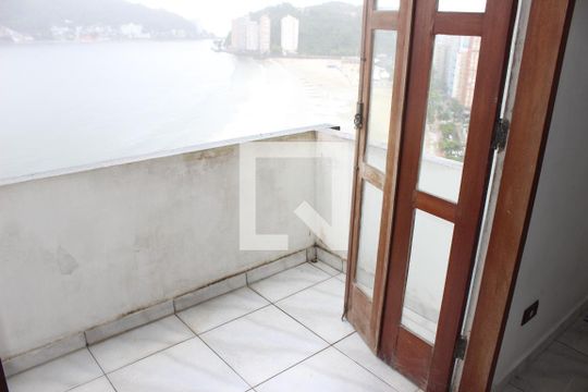 Sacada da Sala de apartamento para alugar com 2 quartos, 90m² em Centro, São Vicente