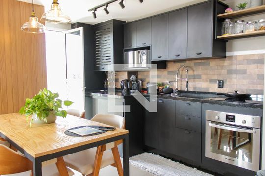Cozinha de apartamento à venda com 2 quartos, 58m² em Primavera, Novo Hamburgo