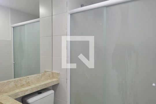 Suíte - Banheiro do Quarto de apartamento à venda com 1 quarto, 55m² em Utinga, Santo André