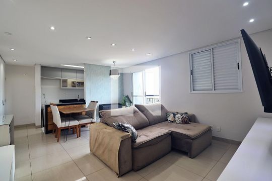 Sala de apartamento à venda com 1 quarto, 55m² em Utinga, Santo André