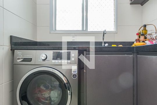 Área de Serviço de apartamento à venda com 2 quartos, 48m² em Vila Oeste, Belo Horizonte