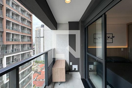 Sacada de apartamento para alugar com 1 quarto, 25m² em Jardim das Acacias, São Paulo
