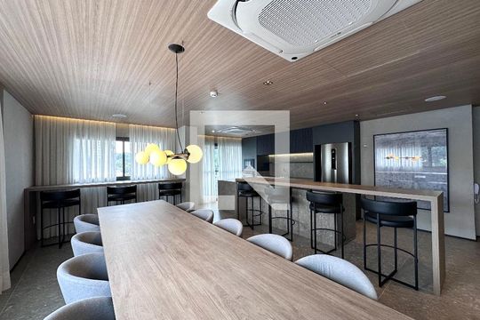 Área comum de apartamento para alugar com 1 quarto, 25m² em Jardim das Acacias, São Paulo