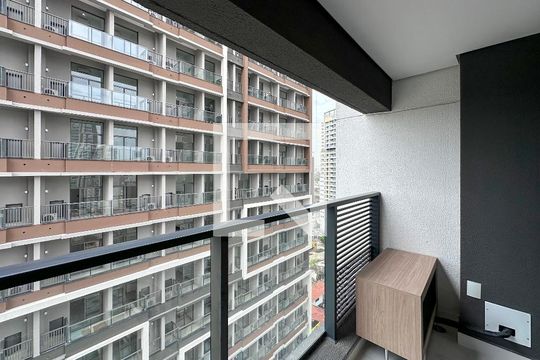 Sacada de apartamento para alugar com 1 quarto, 25m² em Jardim das Acacias, São Paulo