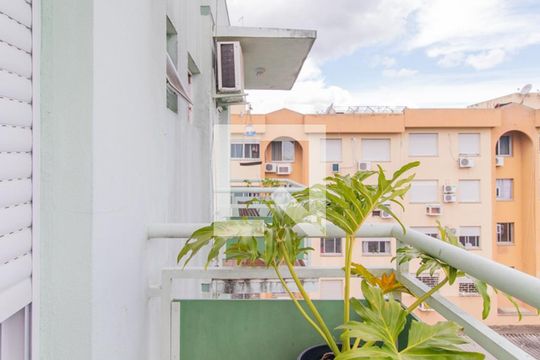 Varanda do Quarto de apartamento à venda com 1 quarto, 60m² em Tristeza, Porto Alegre