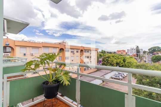 Varanda do Quarto de apartamento à venda com 1 quarto, 60m² em Tristeza, Porto Alegre