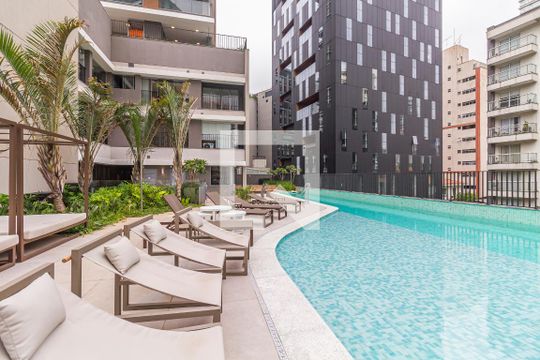 Área comum - Piscina de kitnet/studio para alugar com 1 quarto, 39m² em Sumarezinho, São Paulo