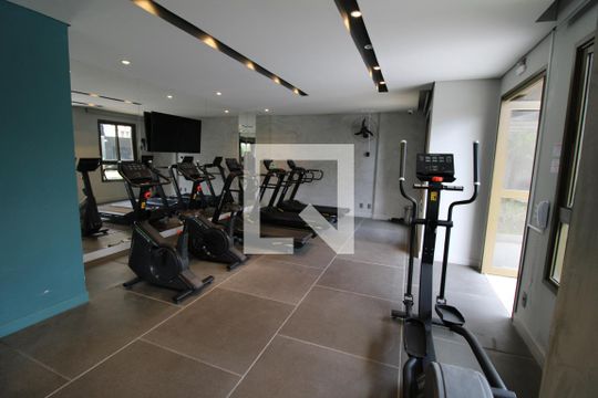 Área comum - Academia de kitnet/studio para alugar com 1 quarto, 25m² em Vila Andrade, São Paulo
