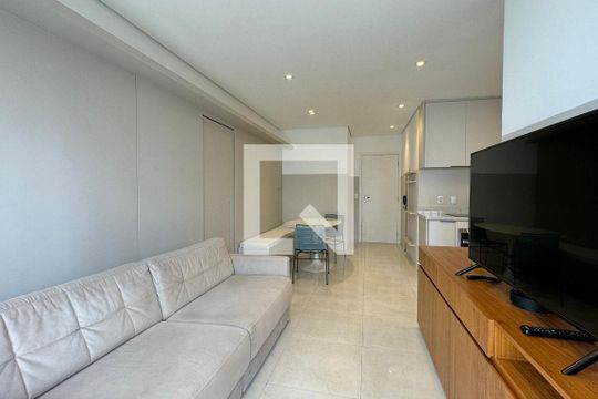 Sala de apartamento à venda com 1 quarto, 54m² em Alphaville Industrial, Barueri