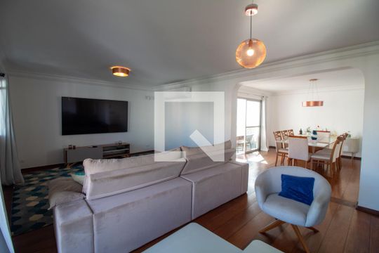 Sala de apartamento à venda com 4 quartos, 213m² em Campo Belo, São Paulo