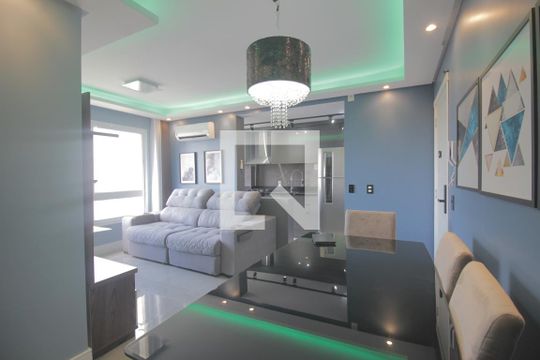 Sala de apartamento para alugar com 2 quartos, 62m² em Marechal Rondon, Canoas