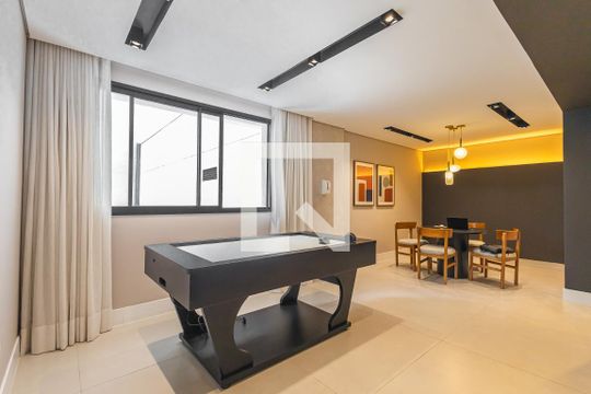 Área comum - Sala de Jogos de apartamento à venda com 1 quarto, 27m² em Pinheiros, São Paulo