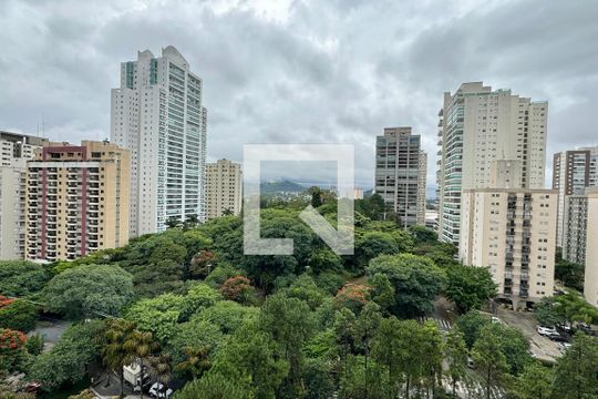 Vista da Sacada de apartamento à venda com 1 quarto, 55m² em Alphaville Centro Industrial E Empresarial/alphaville., Barueri