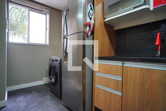 Cozinha de apartamento à venda com 2 quartos, 54m² em Morro Santana, Porto Alegre