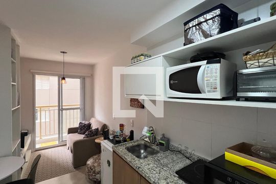 Cozinha - Armários de kitnet/studio à venda com 1 quarto, 28m² em Pinheiros, São Paulo