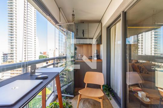 Varanda Gourmet de apartamento para alugar com 1 quarto, 31m² em Sumarezinho, São Paulo