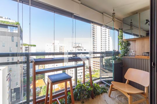 Varanda Gourmet de apartamento para alugar com 1 quarto, 31m² em Sumarezinho, São Paulo