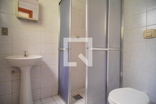 Banheiro de apartamento à venda com 1 quarto, 25m² em Centro, São Leopoldo