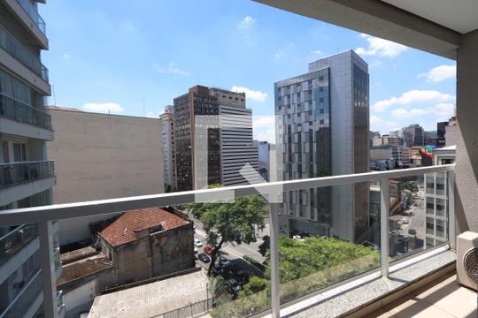 Sacada de apartamento para alugar com 1 quarto, 32m² em Centro Histórico de São Paulo, São Paulo