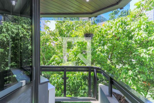 Varanda da Sala de apartamento à venda com 1 quarto, 48m² em Cidade Monções, São Paulo