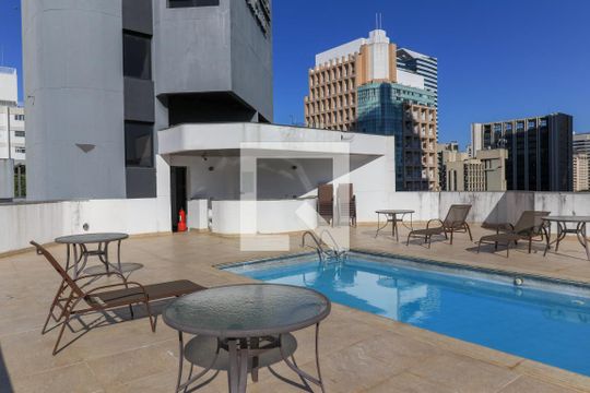 Área comum - Piscina de apartamento à venda com 1 quarto, 48m² em Cidade Monções, São Paulo