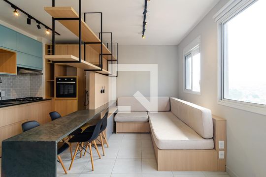 Sala de apartamento à venda com 1 quarto, 35m² em Vila Paulista, São Paulo