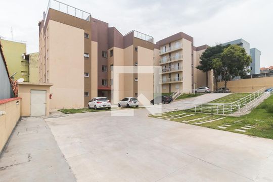 Fachada do bloco de apartamento para alugar com 2 quartos, 54m² em Vila Perracini, Poá