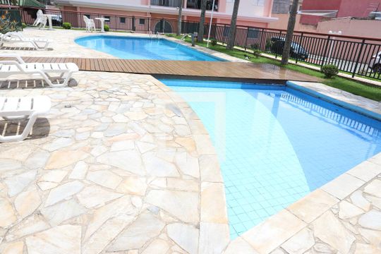 Área comum - Piscina de apartamento à venda com 3 quartos, 85m² em Parque Suzano, Suzano