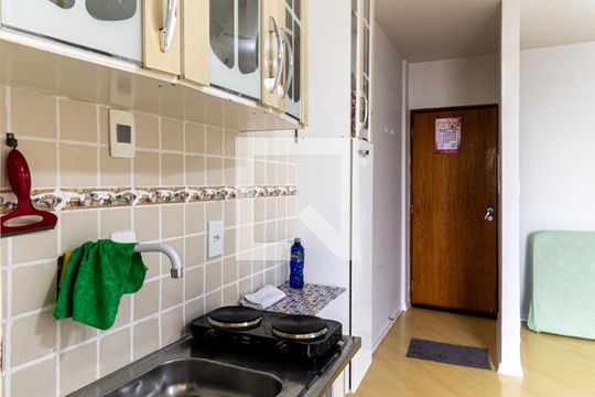 Cozinha de kitnet/studio à venda com 1 quarto, 23m² em Campos Elíseos, São Paulo