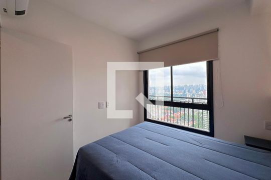 Quarto de apartamento à venda com 1 quarto, 36m² em Santo Amaro, São Paulo