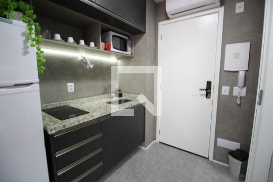 Cozinha de kitnet/studio à venda com 1 quarto, 20m² em Vila Mariana, São Paulo